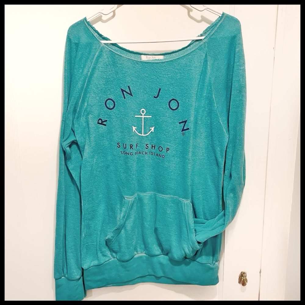 Ron Jon Surf Shop Lightweight Off-Shoulder sweatshirt